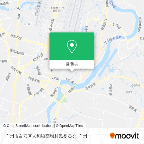 广州市白云区人和镇高增村民委员会地图