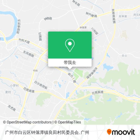 广州市白云区钟落潭镇良田村民委员会地图
