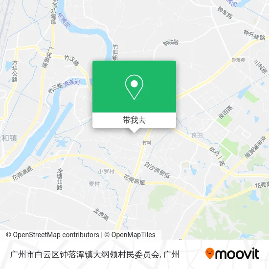 广州市白云区钟落潭镇大纲领村民委员会地图