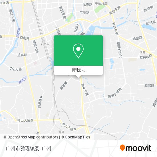 广州市雅瑶镇委地图