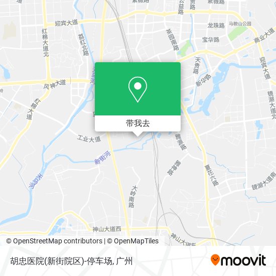 胡忠医院(新街院区)-停车场地图