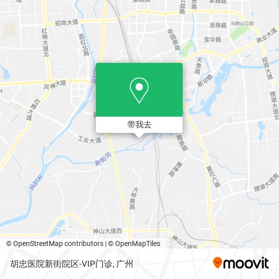 胡忠医院新街院区-VIP门诊地图