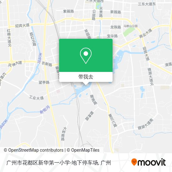广州市花都区新华第一小学-地下停车场地图