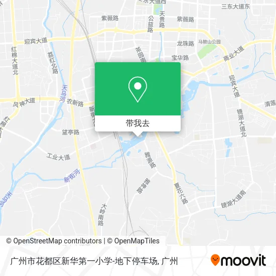 广州市花都区新华第一小学-地下停车场地图