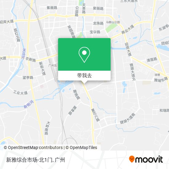 新雅综合市场-北1门地图