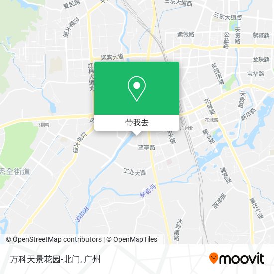 万科天景花园-北门地图