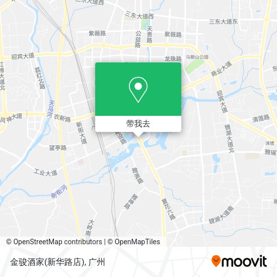 金骏酒家(新华路店)地图