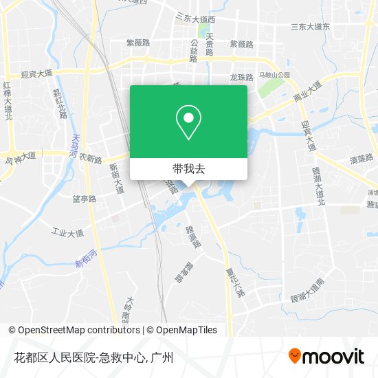 花都区人民医院-急救中心地图