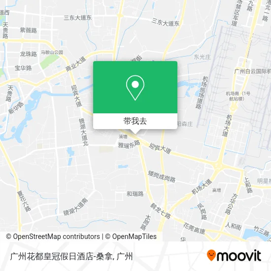 广州花都皇冠假日酒店-桑拿地图