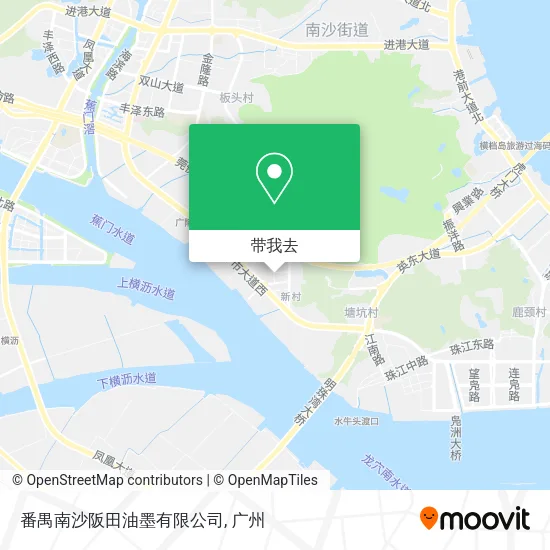 番禺南沙阪田油墨有限公司地图