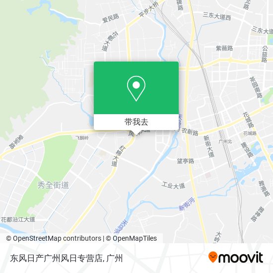 东风日产广州风日专营店地图
