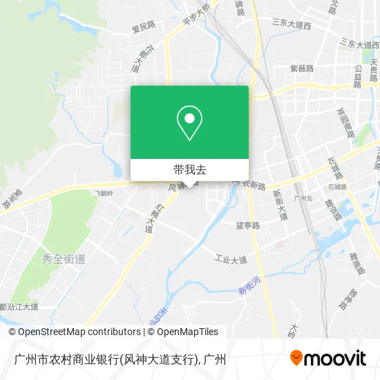 广州市农村商业银行(风神大道支行)地图
