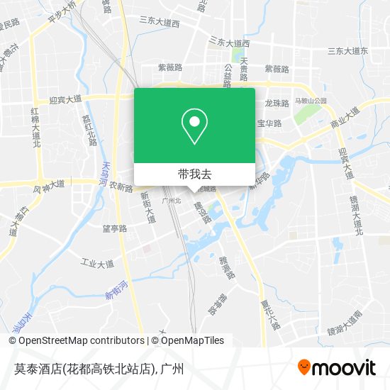 莫泰酒店(花都高铁北站店)地图