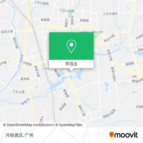 月晴酒店地图