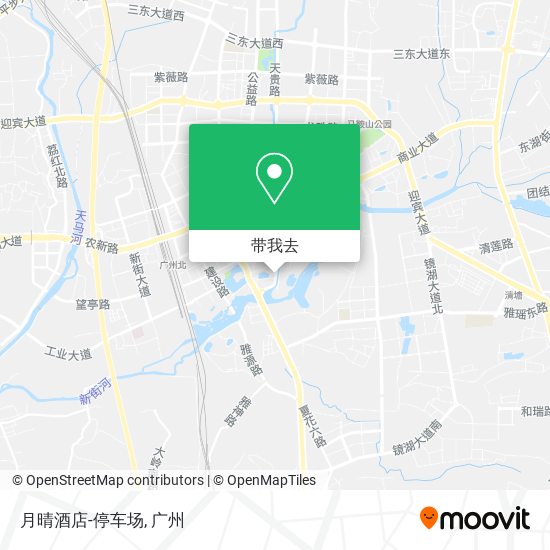 月晴酒店-停车场地图