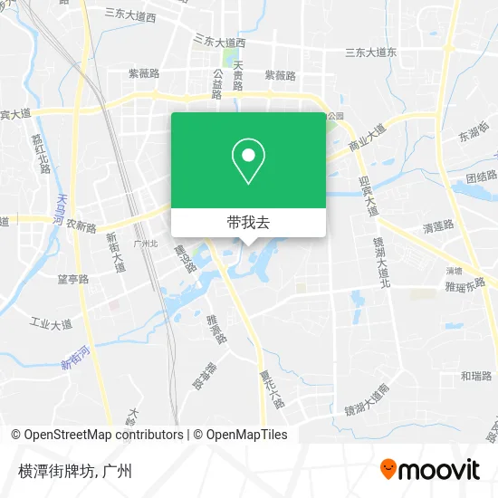 横潭街牌坊地图