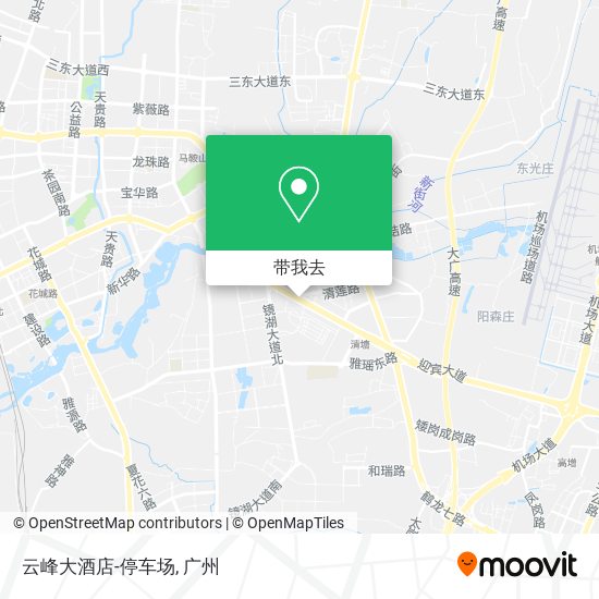 云峰大酒店-停车场地图