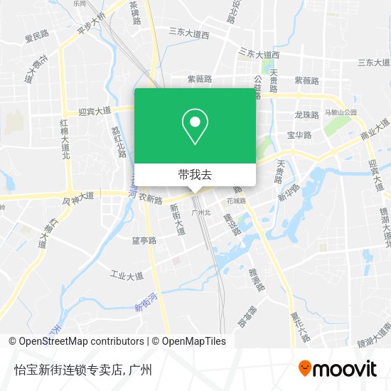 怡宝新街连锁专卖店地图