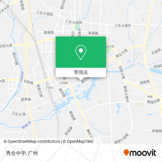 秀全中学地图