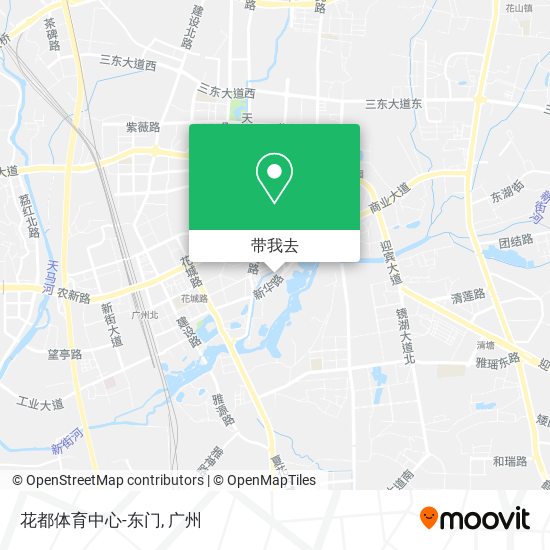 花都体育中心-东门地图