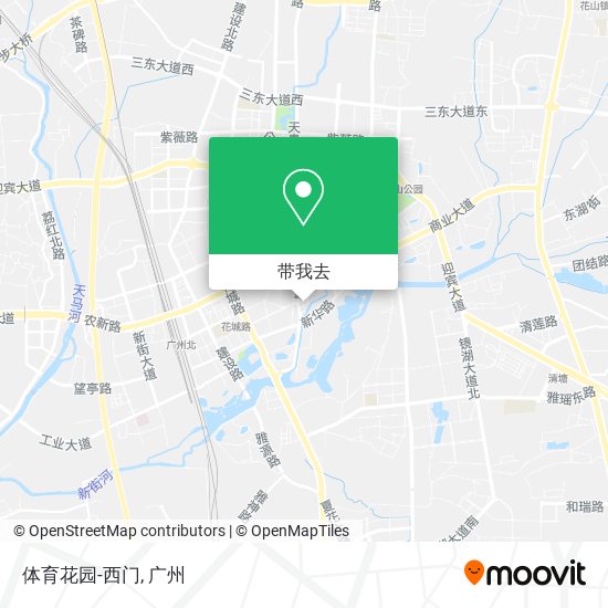 体育花园-西门地图