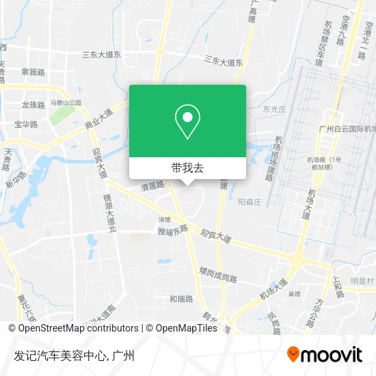 发记汽车美容中心地图