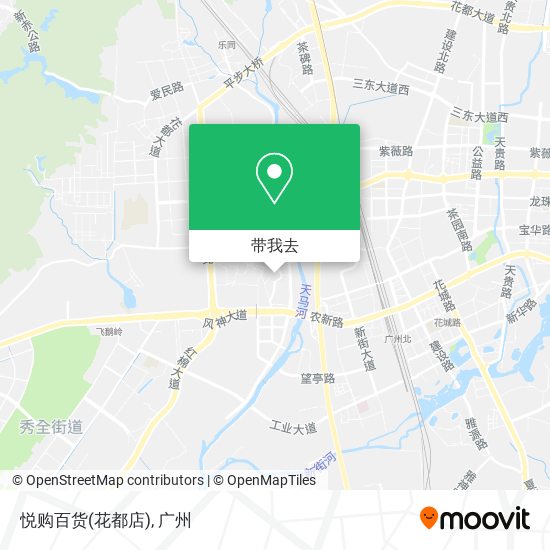 悦购百货(花都店)地图
