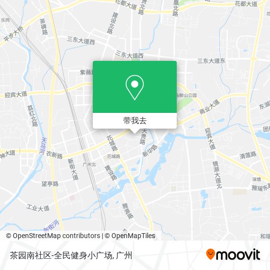 茶园南社区-全民健身小广场地图