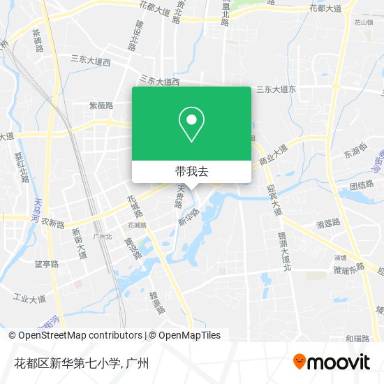 花都区新华第七小学地图