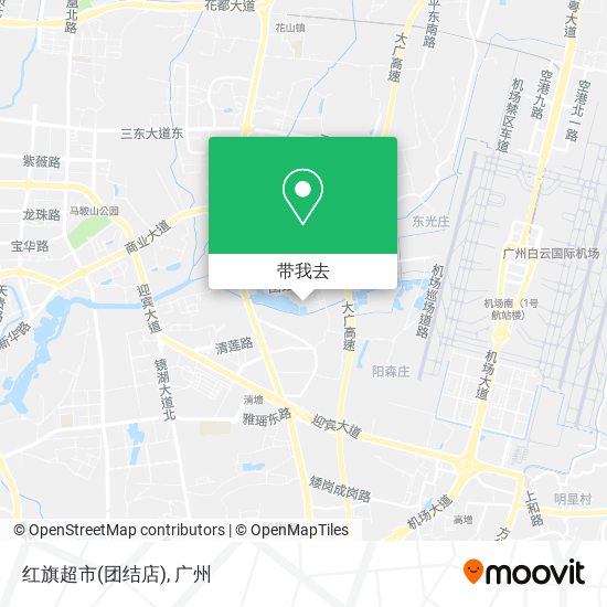 红旗超市(团结店)地图