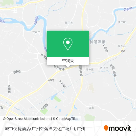 城市便捷酒店(广州钟落潭文化广场店)地图