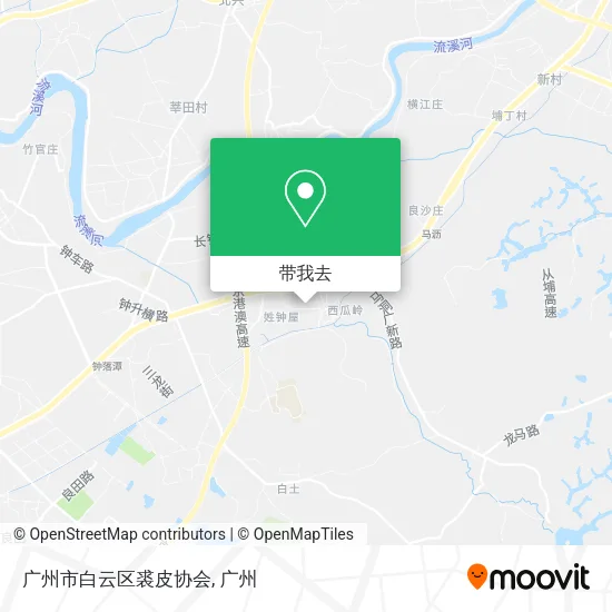 广州市白云区裘皮协会地图