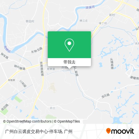 广州白云裘皮交易中心-停车场地图