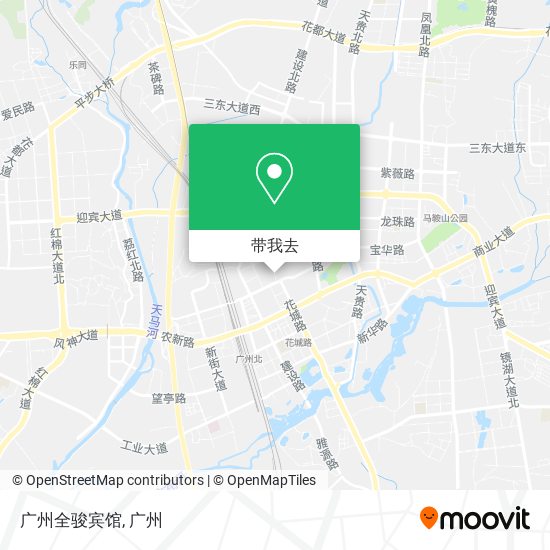广州全骏宾馆地图