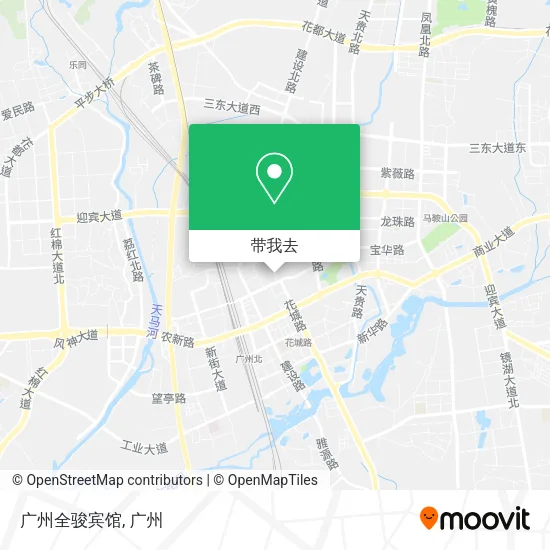 广州全骏宾馆地图