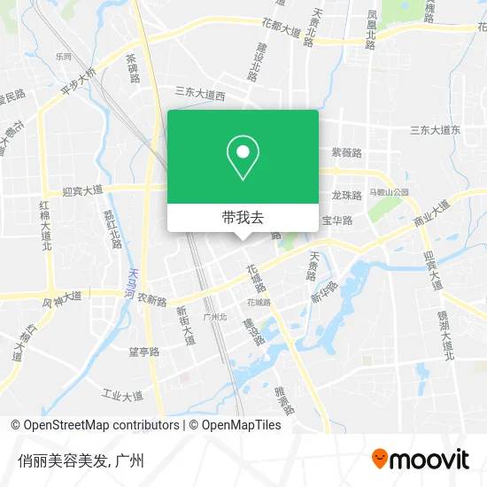 俏丽美容美发地图