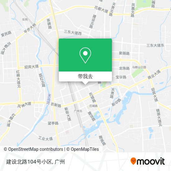 建设北路104号小区地图