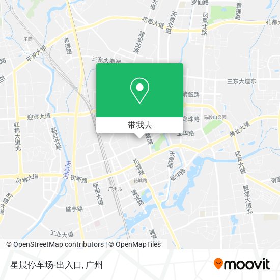 星晨停车场-出入口地图