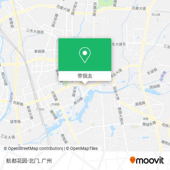 航都花园-北门地图