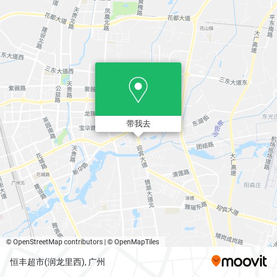 恒丰超市(润龙里西)地图