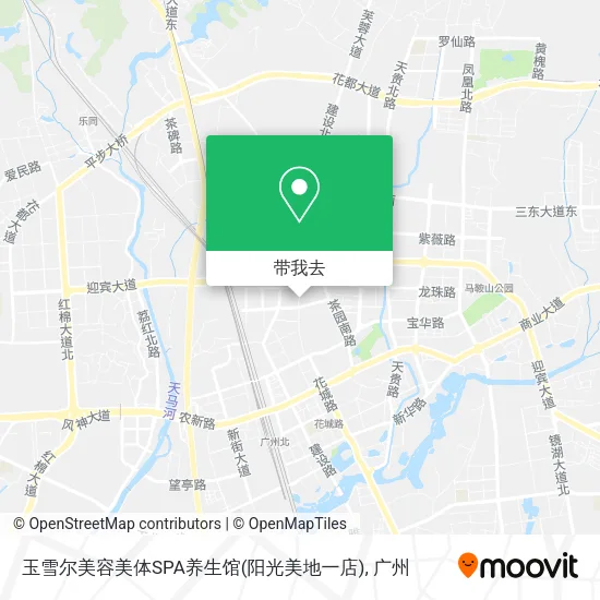 玉雪尔美容美体SPA养生馆(阳光美地一店)地图