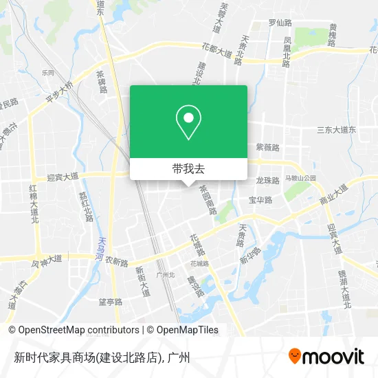 新时代家具商场(建设北路店)地图