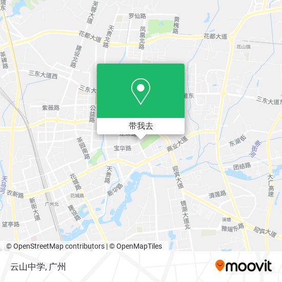 云山中学地图