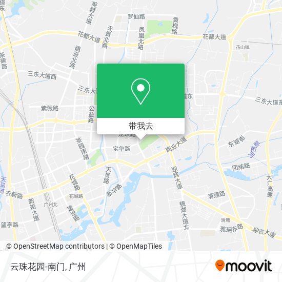 云珠花园-南门地图