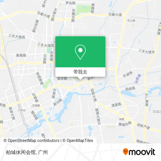 柏城休闲会馆地图