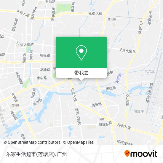 乐家生活超市(莲塘店)地图