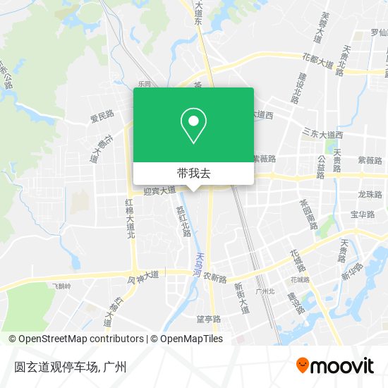 圆玄道观停车场地图