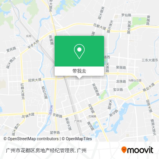 广州市花都区房地产经纪管理所地图