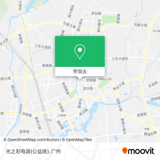 光之彩电器(公益路)地图