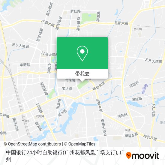 中国银行24小时自助银行(广州花都凤凰广场支行)地图